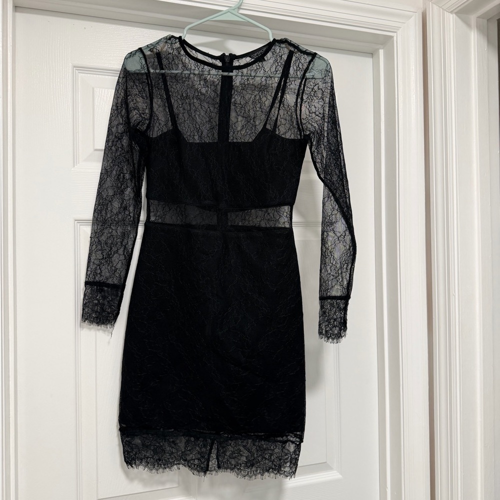 Top Shop Black Lace Dress